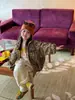 Outono 2026 Nova Roupa Infantil Estilo Coreano Roupa Infantil Jaqueta da Moda com Estampa de Leopardo para Meninos e Meninas Casaco Jaqueta Resistente