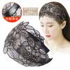 Diadema con Borde Ancho, Pasador Bordado Estilo Coreano para Cubrir Cabello Blanco, Diadema Dentada, Gorro para el Cabello, Diadema Antideslizante, Tocado Femenino