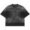 Etai Roupas Masculinas Camiseta de Alta Qualidade Spray Cavalo Curta Modelagem Ampla Estilo Versátil Curto Boxy Camiseta Masculina