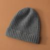 Gorro de Cachemira Engrosado de Siete Puntos para Mujer Otoño e Invierno Estilo Coreano Casual Versátil Cálido Protección para los Oídos Hilo de Lana Gorro Tejido Regalo