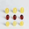 Cera de abelha natural pokinpo de sangue contas de jujuba contas em barril contas soltas âmbar contas de arroz contas espaçadoras pulseira diy acessórios de joias