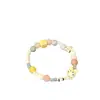 Pulsera Dulce de Dopamina Estilo Coreano, Pulsera de Amistad Linda de Dibujos Animados, Accesorio Versátil para la Mano, Diseño de Nicho, Pulsera de Color Crema