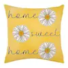 Girasol temu Amazon transfronterizo funda de almohada vintage juego de cuatro piezas para primavera y verano