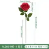 Rosa Simulada Rosa de Bolso Material de Veludo Arranjo de Flores Decorativo Presente de Dia dos Namorados Rosa Única Arranjo de Flores Artificiais
