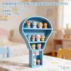 Decoração de Casa de Bonecas com Laço 3D Modelo de Armário Suporte de Exibição Multicamadas Brinquedo Bule Camada de Exibição de Perfume Prateleira de Exibição em Camadas