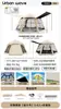 Barraca para Acampamento ao Ar Livre, Toldo e Guarda-Sol Portátil Dois em Um, Conjunto Completo de Equipamentos para Acampamento Noturno na Natureza