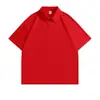 Verão 240g Algodão Pesado Gola Polo Lapela Ombro a Ombro Algodão de Fibra Longa de Xinjiang Camisa Publicitária Camiseta de Manga Curta Personalização