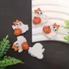 Nuevos Accesorios de Resina de Dibujos Animados de Calabaza Fantasma de Halloween Materiales Hechos a Mano DIY Accesorios para el Cabello Decoración de Imán para Refrigerador