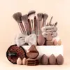 Set de 40 Piezas de Herramientas de Belleza Esponja de Maquillaje Esfera Limpiadora Facial Set de Brochas de Maquillaje Xiyin Te Transfronterizo