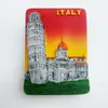 Imán de Nevera Cultural y Creativo de la Torre Inclinada de Pisa Italiano de Resina Calcomanía Magnética Creativa de Souvenir de Viaje Manualidades Souvenir