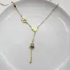 Novo Colar da Sorte com Borla Estilo Chinês Dinheiro dos Cinco Imperadores Gelo Triturado, Corrente de Clavícula com Design de Moeda Moderno e Versátil