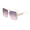 23 Nova moda Frameless mulheres óculos de sol Shake Tone Live Óculos de sol das mulheres Internet Popular Same Glasses em estoque 9921