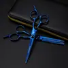 Tijeras de Peluquería de Colores de 6 Pulgadas Modelo de Alta Calidad Tijeras Rectas Tijeras Planas Tijeras Entresacadoras 6H