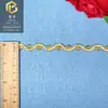 Renda Bordada de Duas Cores Renda Acessórios Transfronteiriços Feito à Mão Código de Barras Acessórios para Roupas Feito à Mão DIY Poliéster Seda 1cm em Estoque