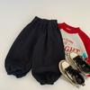 Pantalones de chándal para niños Mabao 2026 Otoño Niños Color Sólido Patchwork Versátil Casual Nuevos Ropa para Niños Estilo Coreano Pantalones Largos Modernos