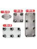 Controlador de Temperatura de Molde Resfriador Distribuidor Distribuidor de Água Válvula Manifold de Aço Inoxidável 304 Placa Manifold Válvula Esfera Ar Água