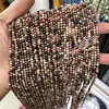 Piedra natural cristal 2mm cuentas redondas cristal jade ágata cuentas lisas beaded diy pulsera collar joyería al por mayor
