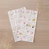 Pegatinas Lindas Estilo Ins Decoraciones para Diario Parche para Vaso de Agua Transparente Etiquetas Autoadhesivas de PVC de Dibujos Animados En Stock