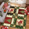 Tapete Decorativo de Natal Novo Mais Vendido Amazon Temu para Quarto e Sala de Estar, Resistente à Sujeira e ao Desgaste Tapete de Cabeceira
