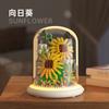 Blocos de construção Forever Flower Buquê de flores montado Compatível com Lego Office Desktop Ornamentos Menina Brinquedos Presente de aniversário Transfronteiriço