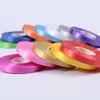 Ventas Directas de Fábrica Cinta de Color Decorativa de 0.8cm*50m Flor para Regalo Flor Rosa Empaque de Flores Cinta Tejida Decoración de Coche de Boda