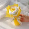 Regalo del Día del Maestro: Ramo de Hilo de Girasol Tejido a Mano, Producto Tejido Terminado, Regalo para Maestros, Ramo Simulad