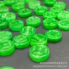 Jadeta Verde Seca Fivela de Dinheiro Grossa Contas Soltas Acessórios para Colar Pulseira DIY Feitos à Mão Peças Espaçadoras de Jade Atacado