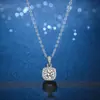 Colar Quadrado Pequeno de Diamante para Mulheres, Pingente de Zircônia Imitação Moissanita, Corrente para Clavícula, Estilo de Nicho de Luxo Leve de Alta Qualidade, Atacado e Dropshipping