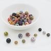 6-10mm18K paquete incrustado diamante de color bola de diamante completo destello de diamante bola de discoteca cuenta espaciadora cuenta a juego accesorios de cadena de pulsera diy