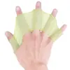 Aletas de Natación Estilo Libre Paletas de Natación de Silicona Aletas de Palma Aletas de Patito Aletas para Dedos Adultos Hombres Mujeres Niños Equipo de Natación Cremallera