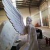 Escultura de Espuma Figuras de Anjo Feitas Sob Medida Produção de Fábrica Adereços e Ornamentos Redondos para Escultura Interna Processamento