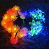 Luzes de Fio Solares de Flor de Cerejeira LED para Exterior à Prova d'Água Jardim Varanda Festival Casamento Decoração Atmosfera Luzes de Flores
