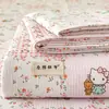 Sábana de algodón grueso original engrosada, pieza única, tapete refrescante vintage de lino, juego de tres piezas de sábana ajustable para cama individual de dormitorio estudiantil