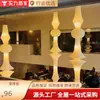 Luminária Pendente AKARI de Papel Washi Plissado Quadrado Isamu Noguchi Estilo Japonês Wabi-Sabi Sala de Jantar Quarto Papel de Algodão Iluminação de Ambiente Minimalista