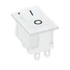 Interruptor de Balancín Certificado CE Kcd1-104 Blanco Sin Impresión de Luz O I Seis Pines Dos Posiciones Certificación Americana ETL