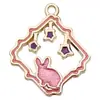 Accesorios para Joyería DIY, Colgantes Pequeños de Aleación Esmaltada, Colgantes de Anime Serie Alicia, Colgantes para Pulsera y Collar