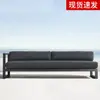 Sofá de Canto para Exterior Pátio Jardim Terraço Modelo Simples Sala Cadeira Chinesa Impermeável Sol Liga de Alumínio Móveis