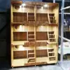 Vitrina para casa de gato, villa de gato de madera maciza, gabinete para gatos, casa de gato, jaula para gatos, villa pequeña de hospedaje, estándar