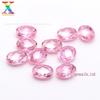 Fábrica Vende Zircônia Rosa em Formato de Ovo Rosto Duplo de Tartaruga Corte Pedra Solta 3*5-8*10mm Cz Acabado