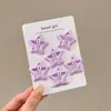 Pinzas para el cabello infantiles de moda con forma de estrella, versátiles y no dañan el cabello, juego de pasadores para arreglar mechones sueltos y flequillo, accesorios para el cabello para niñas
