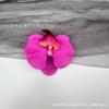 Pinza para el pelo de una sola cabeza con simulación de Phalaenopsis 3D, estilo europeo, con forma de mariposa y flor, accesorios para el pelo, tocado DIY, pinza de pico de pato, pinza lateral
