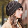 Chapéu de lã feminino outono e inverno estilo western crochê camada única chapéu de tricô quente chapéu de pelúcia da moda chapéu para bolsa de cabeça versátil