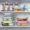 Pote de Vidro para Almoço no Micro-ondas para o Trabalho, Pote para Salada de Frutas, Pote para Armazenamento na Geladeira
