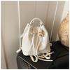Mochila Transfronteriza con Lazo para Mujer, Bolso Cubo Casual de Moda de Nicho Estilo Coreano, Mochila Ligera de Viaje Nueva 2026