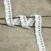 Renda de crochê de algodão direta da fábrica, fita de renda estreita, tamanho 1-2cm, DIY feito à mão, têxtil para casa, saia feminina