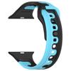 Pulseira de Silicone Duas Cores Adequada para Apple Watch Séries 9, 10, S11 e iWatch Ultra Pulseira Criativa