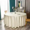 Tecido de Mesa para Restaurante de Hotel Toalha de Mesa Toalha de Mesa Redonda para Jantar de Banquete Tecido Jacquard Nórdico Fábrica Direta Atacado