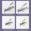Cortauñas de Acero Inoxidable para Fabricante Cortauñas Grandes Herramienta Individual para Manicura del Hogar Cortauñas Antisalpicaduras Boca Plana