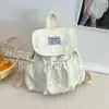 Mochila Feminina Nova Estilo Ins Leite Suave Fofa Romântica Estampa de Estrela Alto Valor Doce Pequena Mochila