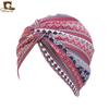 Comércio exterior popular pastoral pequeno floral touca torcida lenço de cabeça de algodão chapéu de quimioterapia Amazon EBAY venda quente